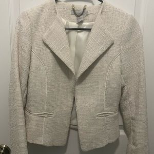 Cream tweed blazer